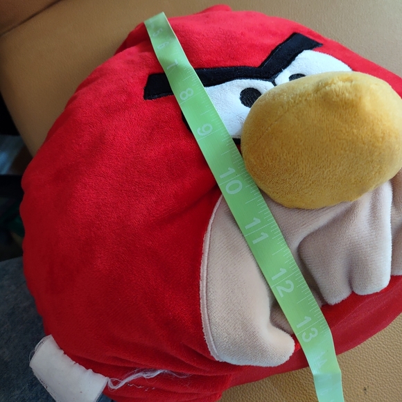 ✓Angry Birds Red Bird Plush Squishy Stuffed Animal Toy 13" Throw Pillow Doll - Picture 10 of 10